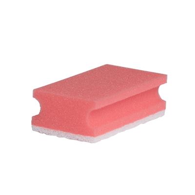 Eponge avec pad rouge/blanc, 13x7x4, 10p